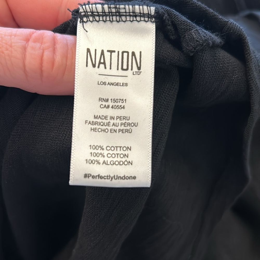 Nation LTD Black Short Sleeve Top - Picture 9 of 10